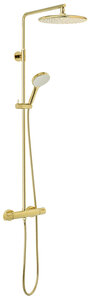 Silhouet Shower System (Polished Brass PVD)