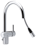 Osier Kitchen mixer with a pull-out spout