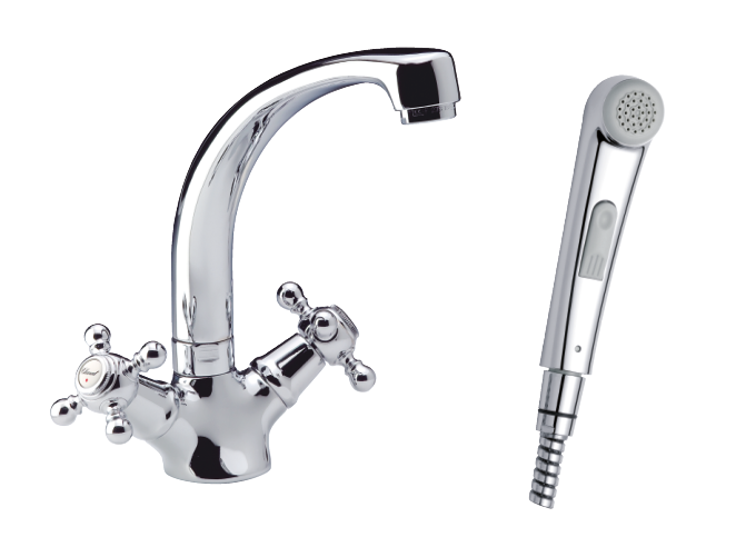 Basin Mixer with sidespray