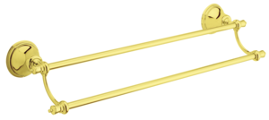 Tradition Twin Towel Rail (Polished Brass PVD)