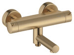 Thermostatic shower mixer with swivel spout
