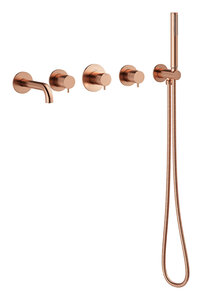 Concealed Silhouet BS 2 - concealed bath set with spout (Brushed Copper PVD)