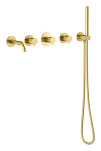 Concealed Silhouet BS 2 - concealed bath set with spout (Brushed Brass PVD)