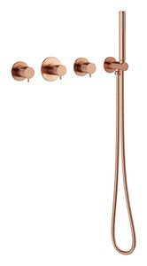 Concealed Silhouet BS 1 - Concealed bath set  incl. waste with water outlet (Brushed Copper PVD)