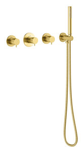 Concealed Silhouet BS 1 - Concealed bath set  incl. waste with water outlet (Brushed Brass PVD)