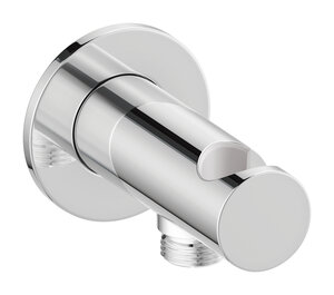 Concealed Outlet elbow with shower holder (Chrome)