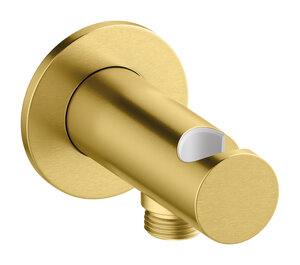 Concealed Outlet elbow with shower holder (Brushed Brass PVD)