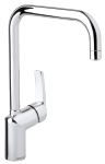 One-grip kitchen mixer in chrome made by Damixa