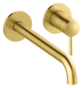 Iris Exposed kit for built in Basin Mixer (250 mm) (Brushed Brass)