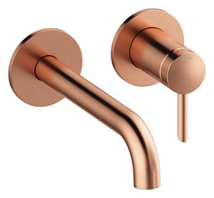 Iris Iris UP-Fertigset Waschtisch Griff rechts (180 mm) (Kupfer gebürstet)