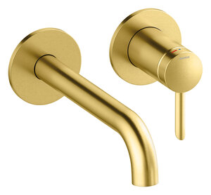 Iris Iris Exposed kit for built in Basin Mixer Box (180 mm) (Brushed Brass)