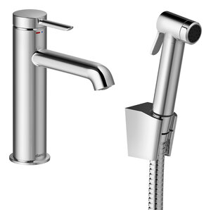 Iris Basin Mixer with sidespray (Chrome)