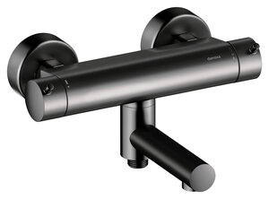 Iris Thermostatic shower mixer with swivel spout (Graphite Grey)