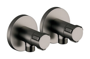 Stop valve complete (2 pcs) (Graphite Grey)