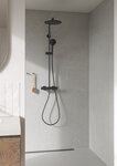 Système de douche thermostatique avec Pomme de tête en Douchette
