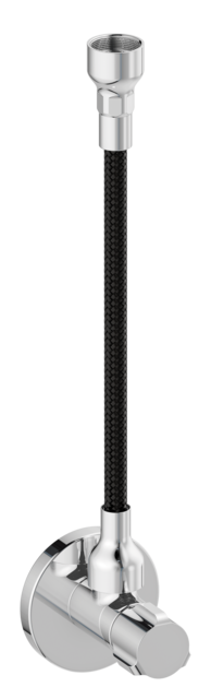 Hoekstopkraan met slang