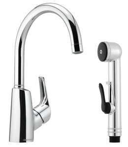 Rowan Basin Mixer with sidespray (Chrome)