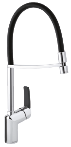 Slate Pro Mitigeur évier (Chromé/Noir)
