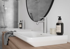 Basin Mixer - Medium steel