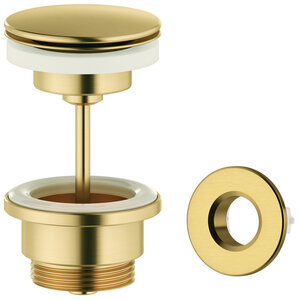 Pop Up Waste with click-function (Brushed Brass)