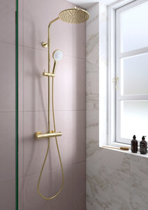 Shower System polished brass