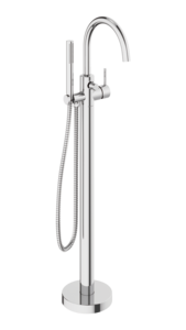 Freestanding bath mixer chrome