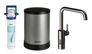 Köögisegisti kuuma veega Instant 4 harjatud grafiithall