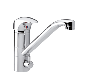 Space Kitchen Mixer with dishwasher shut off valve (Chrome)