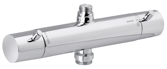 2-grip thermostatic mixer in chrome
