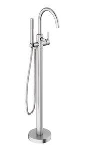 Freestanding bath mixer steel