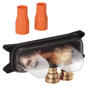 Boks til håndvaskarmatur .