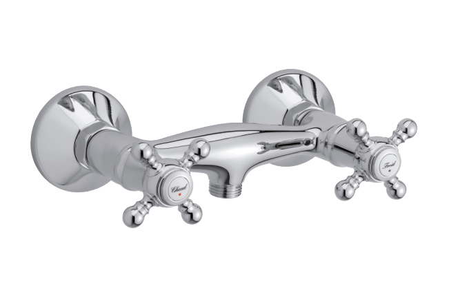 Tradition shower mixer in chrome