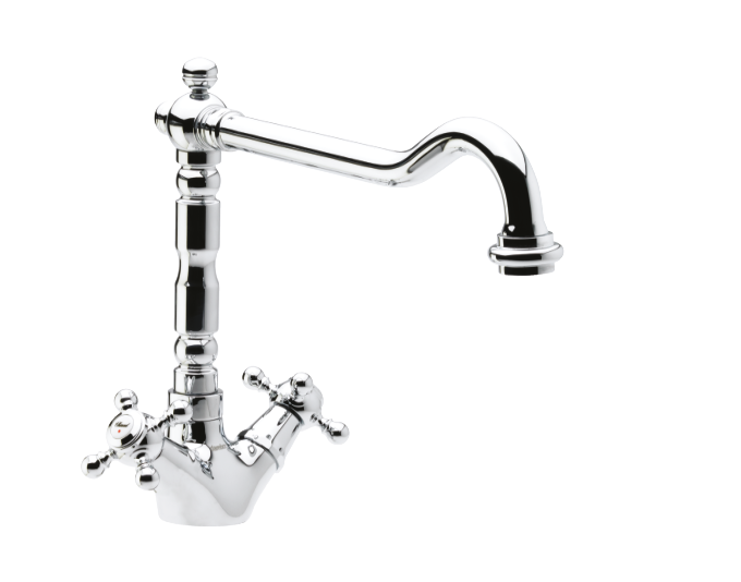 Danish designed 3-grip tradition tap in chrome