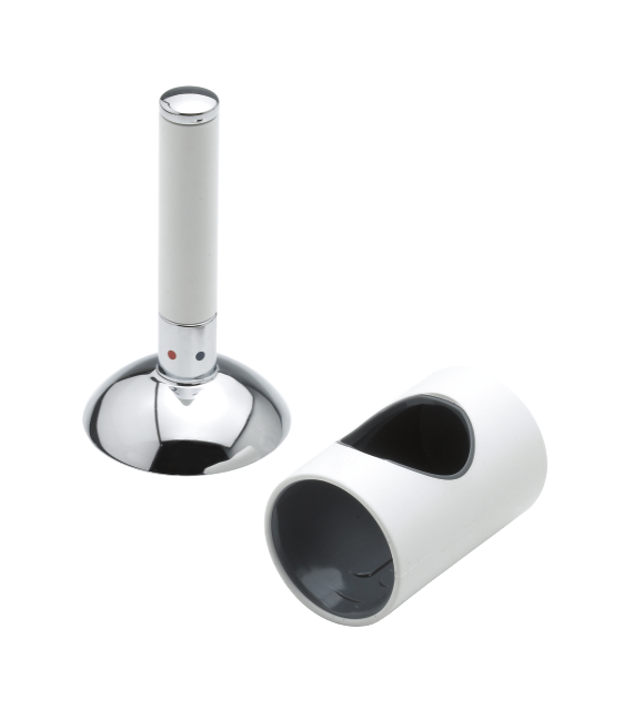 Damixa Cap and handle for kitchen/bidet mixer in chrome/white