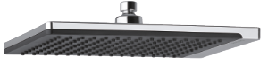 Slate Overhead Shower (Chrome/Black)