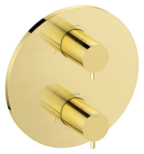  Udvendige brus dele til termostat (Poleret messing)