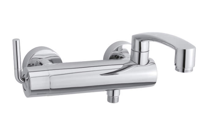 Damixa Arc bath shower mixer in chrome