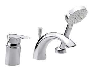 Clover Green 3-Hole Bath Shower Mixer (Chrome)