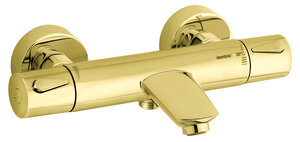 Silhouet Thermostatic Bath/Shower Mixer  (Polished Brass)