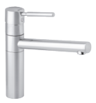 One-grip Damixa Arc kitchen tap in steel