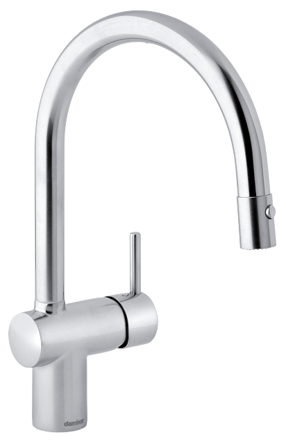 Køkkenarmatur med udtrækbar bruser