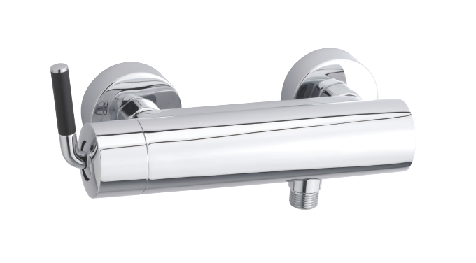 Damixa Arc shower mixer in chrome/black