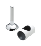 Damixa Cap and handle for kitchen/bidet mixer in chrome/white