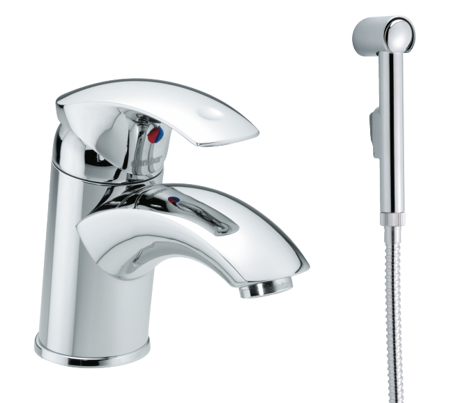 Basin Mixer with side spray