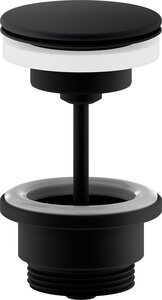 Basin waste, always open (Matt black)