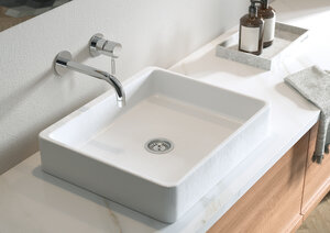 Merkur Exposed kit for built in Basin Mixer Box (180 mm) (Chrome)