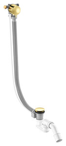 Bath waste - with water outlet (Polished Brass)