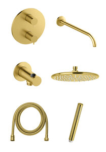 Merkur Osier HS 1 - concealed shower system (Brushed Brass)