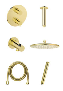 Merkur 	Osier HS 2 - Complete concealed shower system (Poleeritud messing)