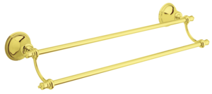 Tradition Twin Towel Rail (Polished Brass)